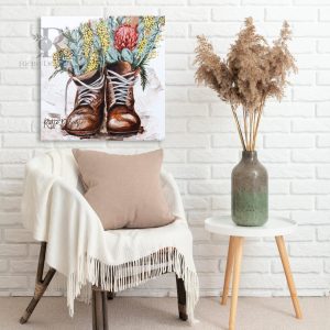 Protea & Boots - Square