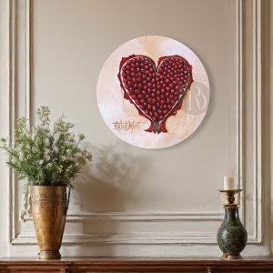Pomegranate Heart - Round
