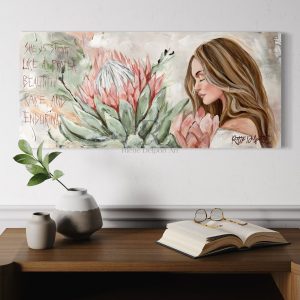 She is strong like a protea