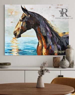 Riding through the sunset