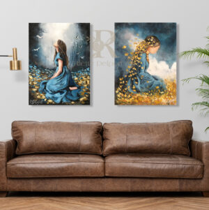 Still, she shines & Sy dra 'n drome-hart - set of 2